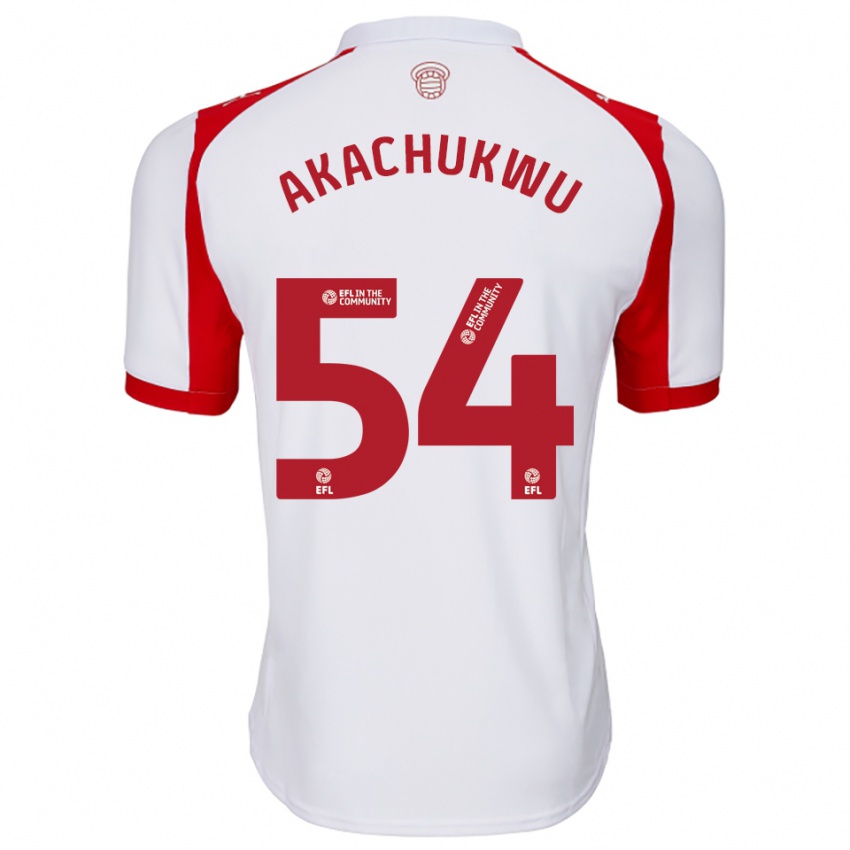 נשים רומאו אקאצ׳וקוו #54 לבן אדום ג'רזי ביתית 2025/26 חולצה קצרה