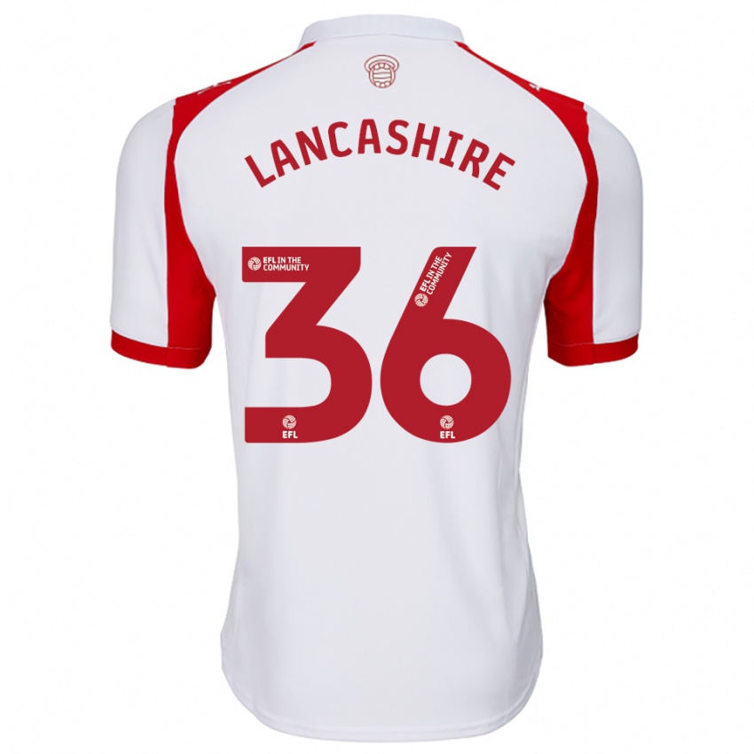 נשים אולי לנקשייר #36 לבן אדום ג'רזי ביתית 2025/26 חולצה קצרה