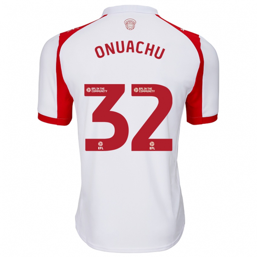 נשים פול אונואצ'ו #32 לבן אדום ג'רזי ביתית 2025/26 חולצה קצרה