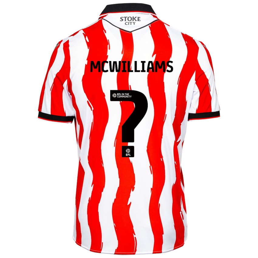 נשים Josh Mcwilliams #0 לבן אדום ג'רזי ביתית 2025/26 חולצה קצרה