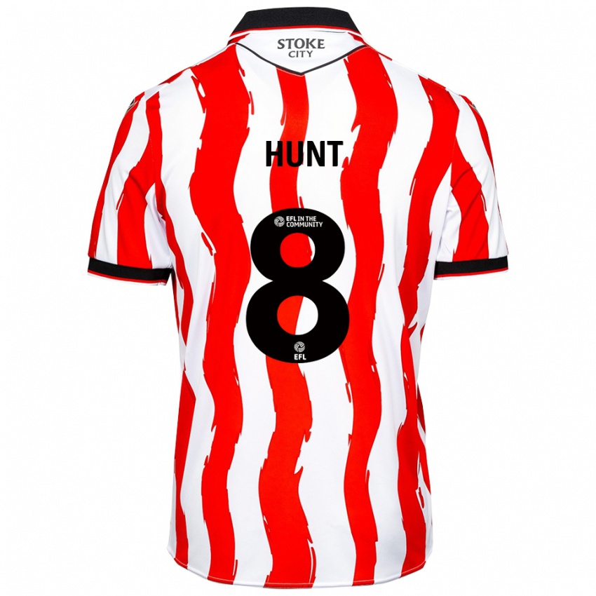 נשים אבי האנט #8 לבן אדום ג'רזי ביתית 2025/26 חולצה קצרה