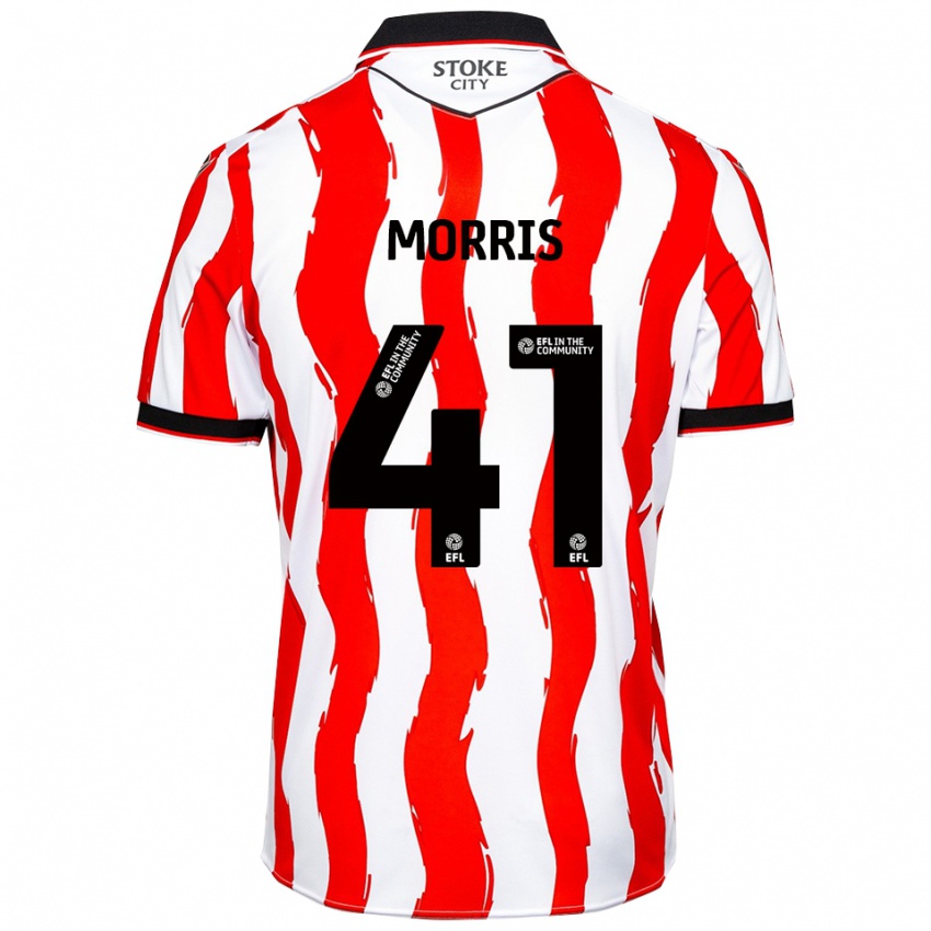 נשים Scott Morris #41 לבן אדום ג'רזי ביתית 2025/26 חולצה קצרה