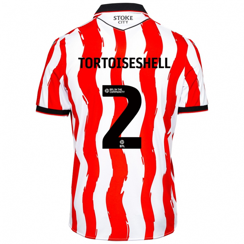 נשים ג'נסון צב #2 לבן אדום ג'רזי ביתית 2025/26 חולצה קצרה