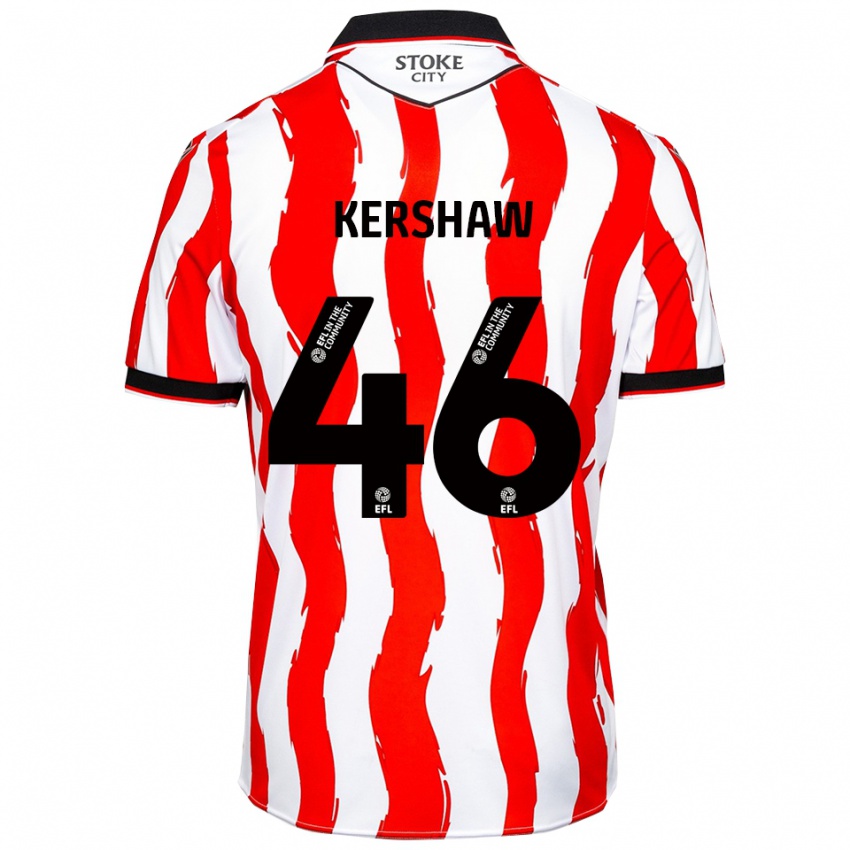 נשים בן קרשו #46 לבן אדום ג'רזי ביתית 2025/26 חולצה קצרה