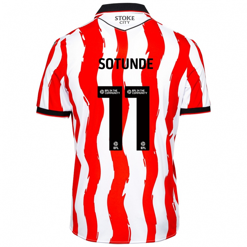 נשים Sultan Sotunde #11 לבן אדום ג'רזי ביתית 2025/26 חולצה קצרה