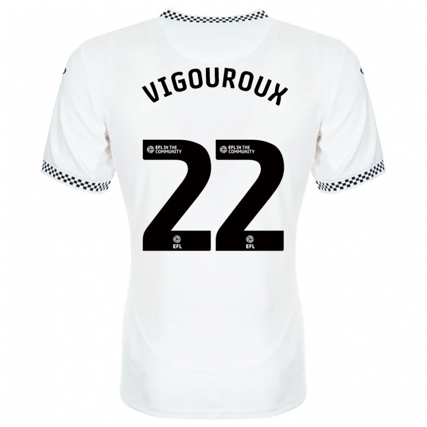 נשים לורנס ויגורו #22 לבן כתום ג'רזי ביתית 2025/26 חולצה קצרה