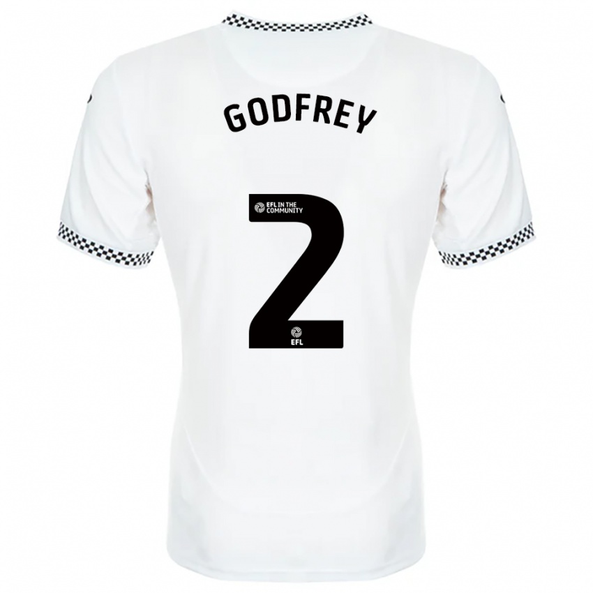 נשים אלכס גודפרי #2 לבן כתום ג'רזי ביתית 2025/26 חולצה קצרה