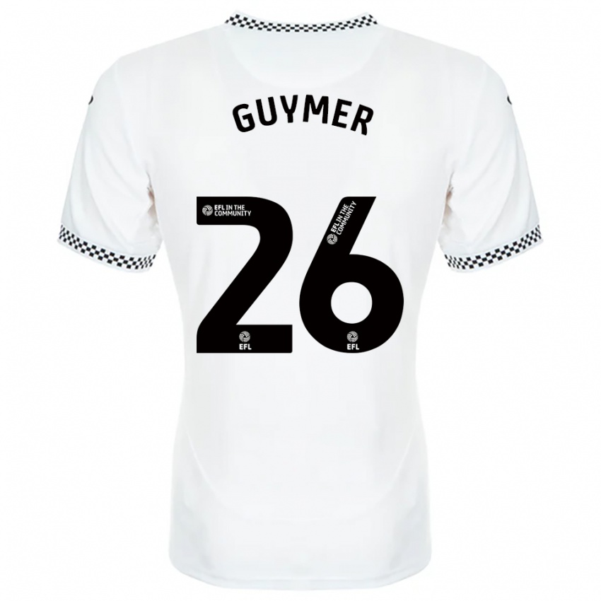 נשים Jasmine Guymer #26 לבן כתום ג'רזי ביתית 2025/26 חולצה קצרה