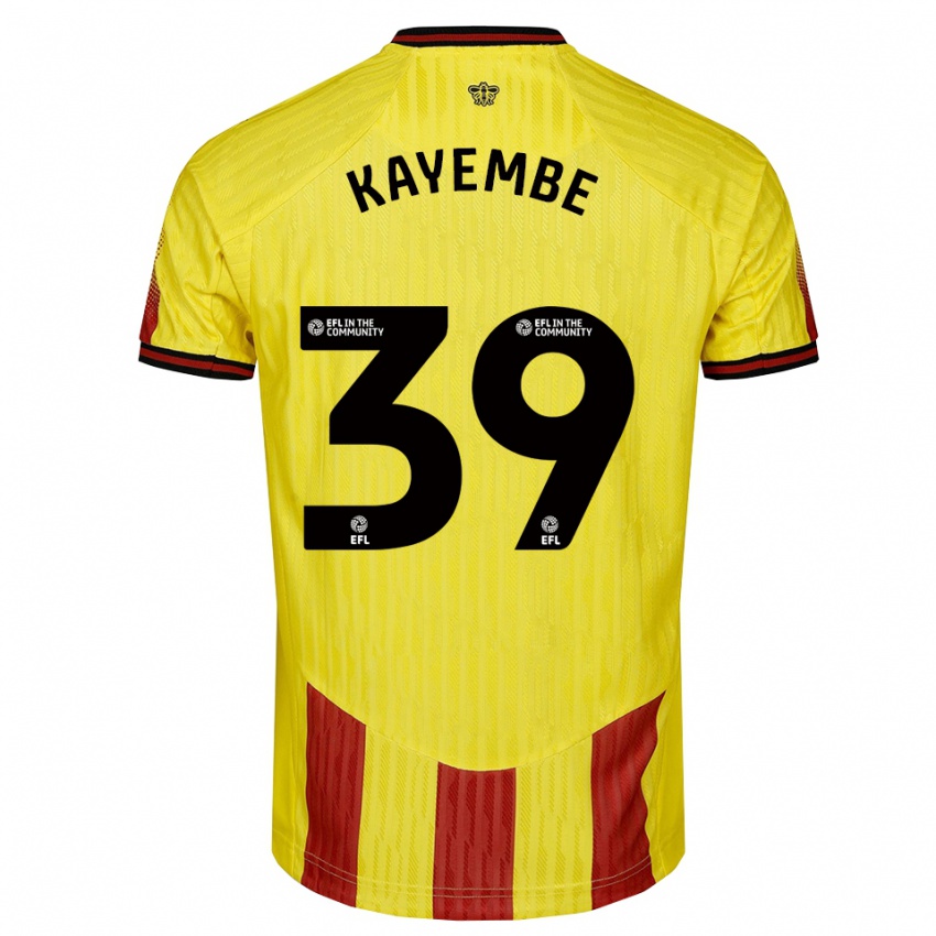 נשים אדו קיימבה #39 צהוב אדום ג'רזי ביתית 2025/26 חולצה קצרה