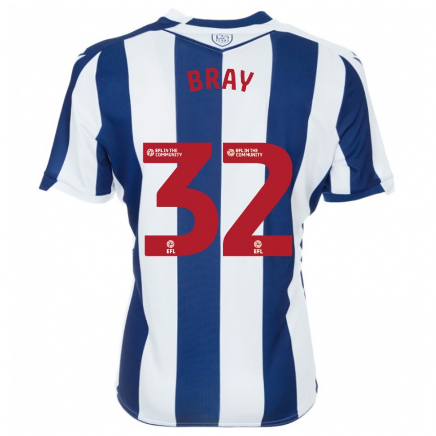 נשים Jack Bray #32 כחול נייבי לבן ג'רזי ביתית 2025/26 חולצה קצרה