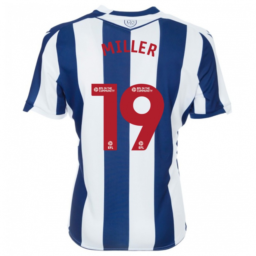 נשים Ali Miller #19 כחול נייבי לבן ג'רזי ביתית 2025/26 חולצה קצרה