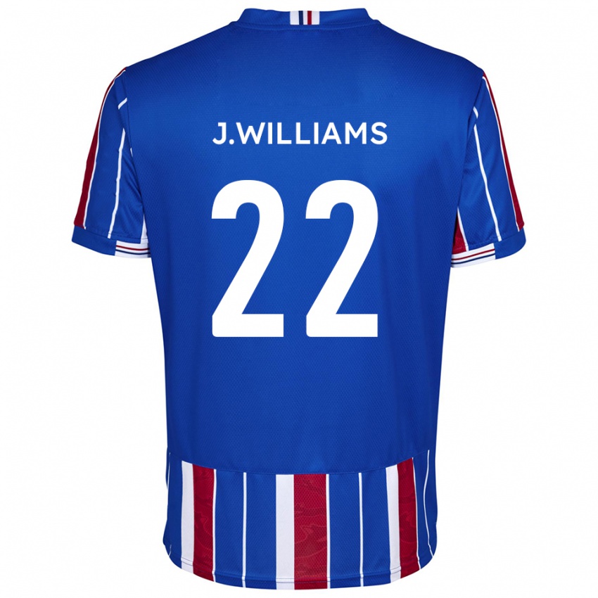 נשים Josh Williams #22 כחול אדום לבן ג'רזי ביתית 2025/26 חולצה קצרה