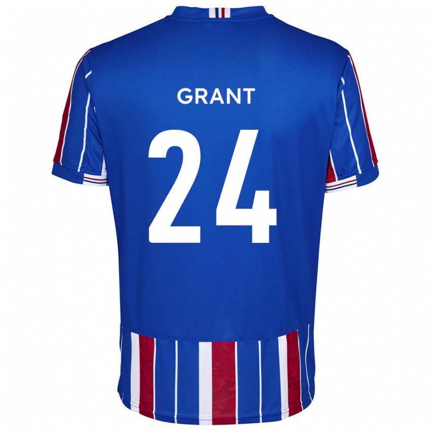 נשים ג'וש גרנט #24 כחול אדום לבן ג'רזי ביתית 2025/26 חולצה קצרה