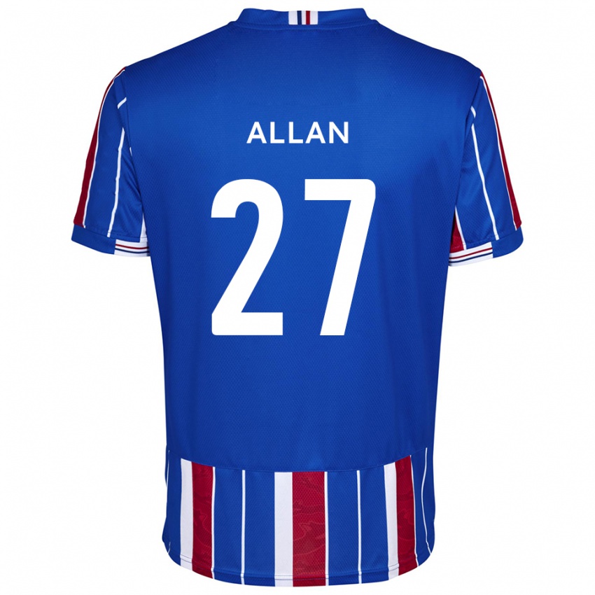 נשים Jake Allan #27 כחול אדום לבן ג'רזי ביתית 2025/26 חולצה קצרה