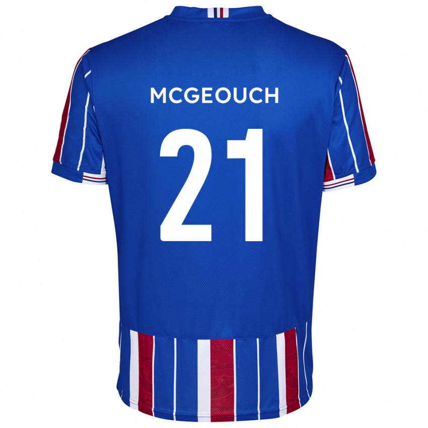 נשים Dylan Mcgeouch #21 כחול אדום לבן ג'רזי ביתית 2025/26 חולצה קצרה