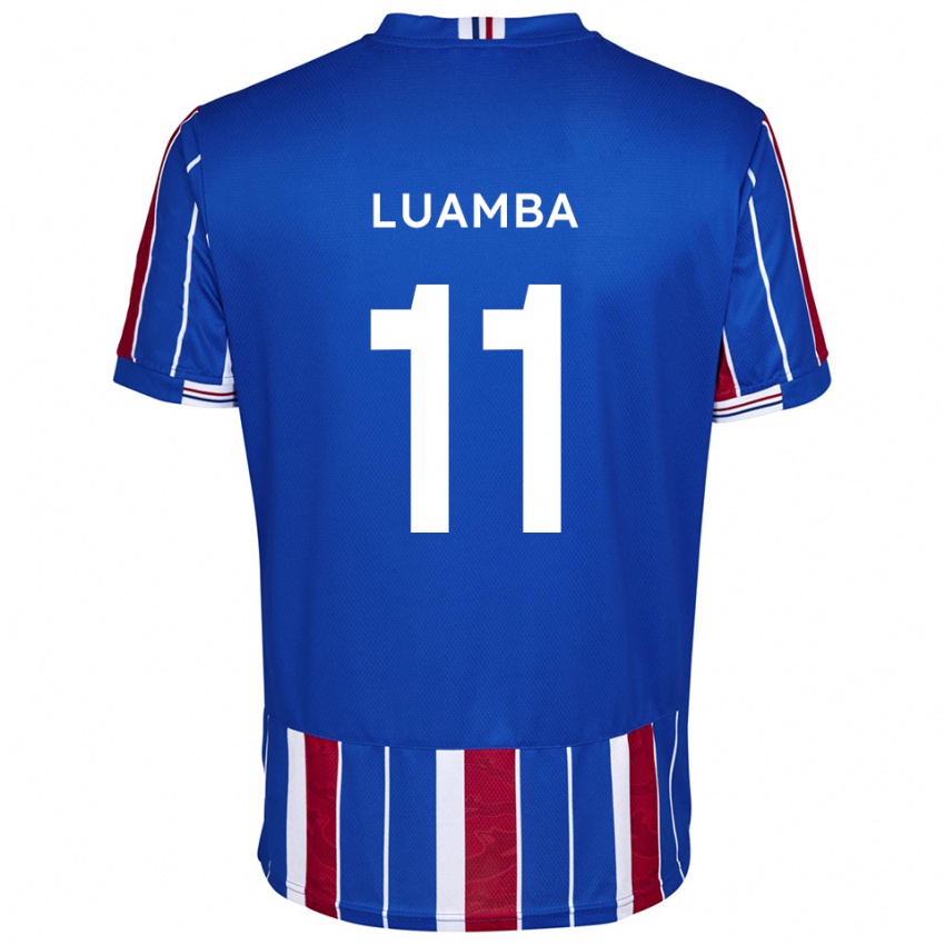 נשים Junior Luamba #11 כחול אדום לבן ג'רזי ביתית 2025/26 חולצה קצרה