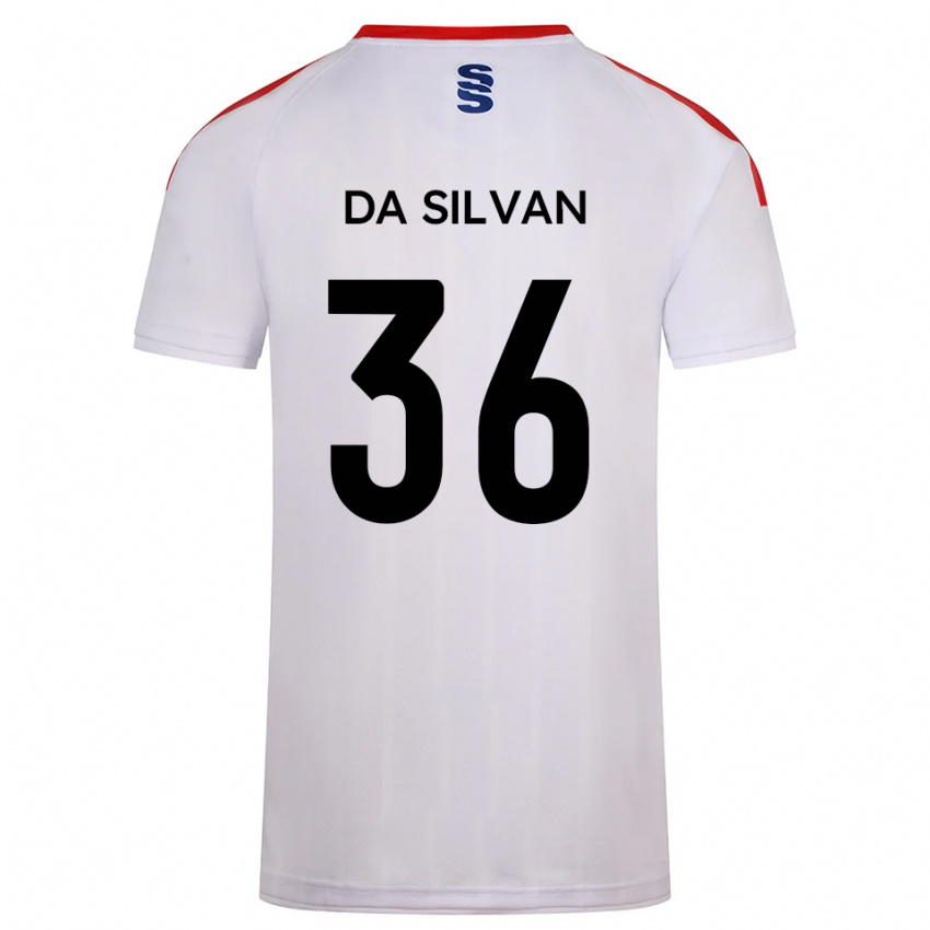 נשים Elisaro Da Silvan #36 לבן כחול נייבי ג'רזי ביתית 2025/26 חולצה קצרה