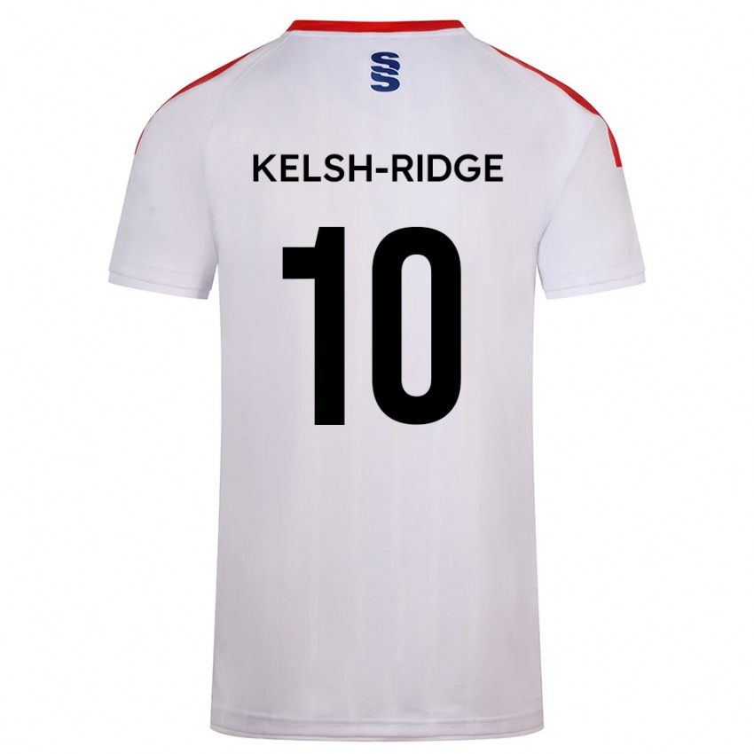 נשים Hollie Kelsh-Ridge #10 לבן כחול נייבי ג'רזי ביתית 2025/26 חולצה קצרה