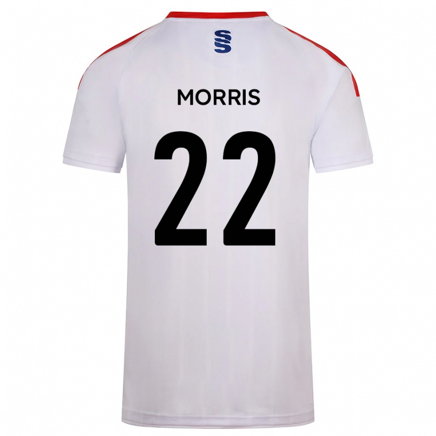 נשים Jack Morris #22 לבן כחול נייבי ג'רזי ביתית 2025/26 חולצה קצרה
