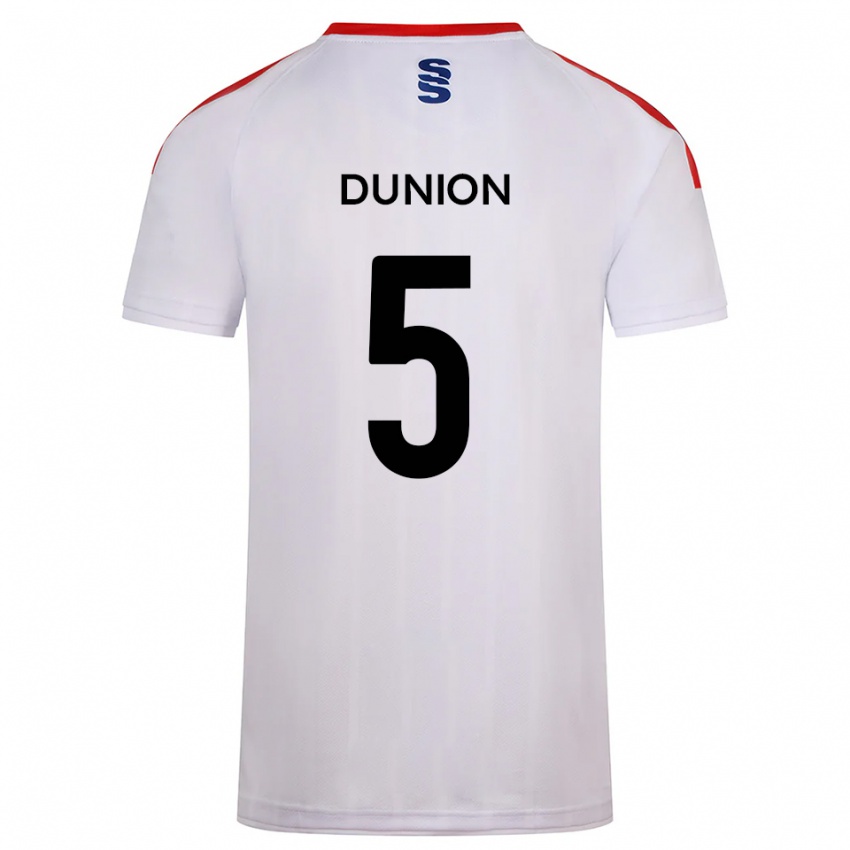 נשים Teal Dunion #5 לבן כחול נייבי ג'רזי ביתית 2025/26 חולצה קצרה