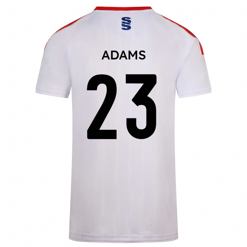 נשים Ellie Adams #23 לבן כחול נייבי ג'רזי ביתית 2025/26 חולצה קצרה