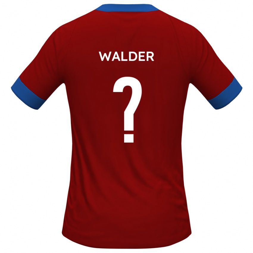 נשים Alex Walder #0 כחול אדום ג'רזי ביתית 2025/26 חולצה קצרה