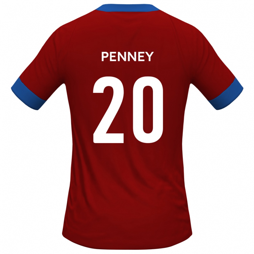 נשים מאט פני #20 כחול אדום ג'רזי ביתית 2025/26 חולצה קצרה