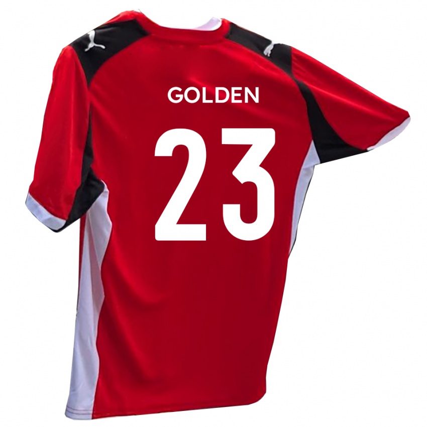 נשים טיילור גולדן #23 אדום לבן ג'רזי ביתית 2025/26 חולצה קצרה