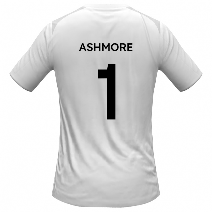 נשים ניית׳ן אשמור #1 לבן אפור ג'רזי ביתית 2025/26 חולצה קצרה