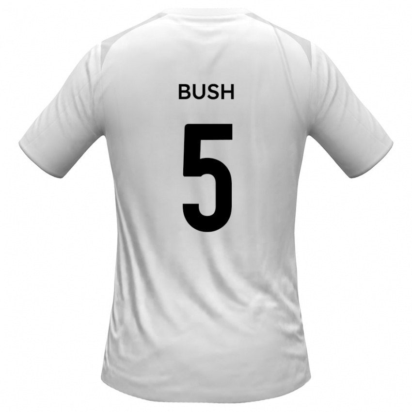 נשים Chris Bush #5 לבן אפור ג'רזי ביתית 2025/26 חולצה קצרה