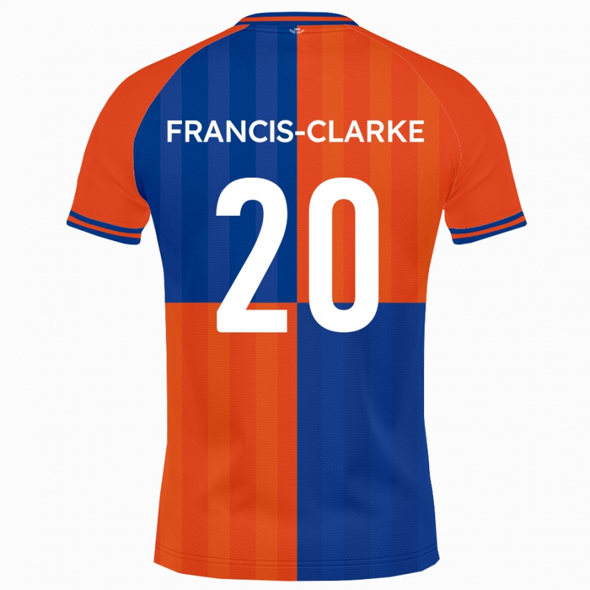 נשים איידן פרנסיס-קלארק #20 כתום כחול מלכותי ג'רזי ביתית 2025/26 חולצה קצרה