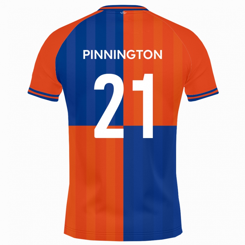 נשים ג׳ייקוב ג׳ורג׳ פינינגטון #21 כתום כחול מלכותי ג'רזי ביתית 2025/26 חולצה קצרה