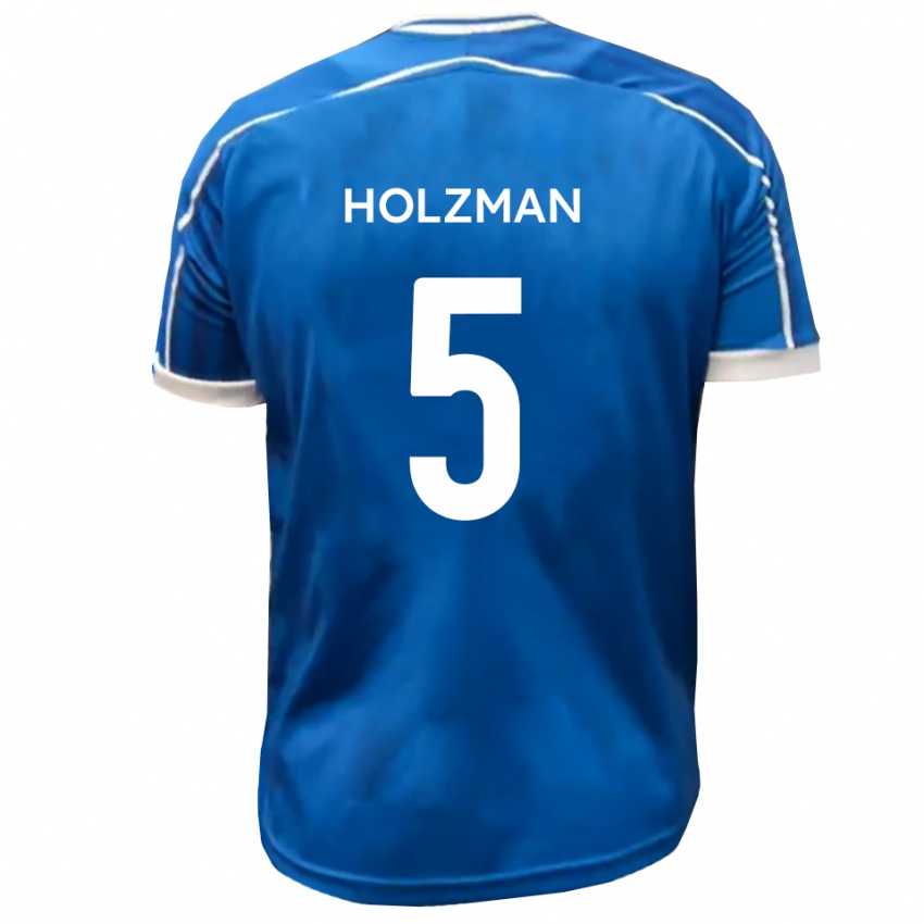 נשים לואי הולצמן #5 כחול לבן ג'רזי ביתית 2025/26 חולצה קצרה