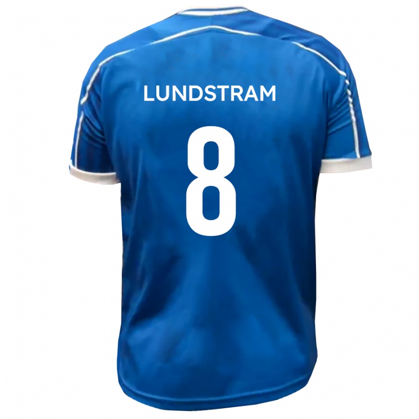נשים ג'וש לנדסטרם #8 כחול לבן ג'רזי ביתית 2025/26 חולצה קצרה