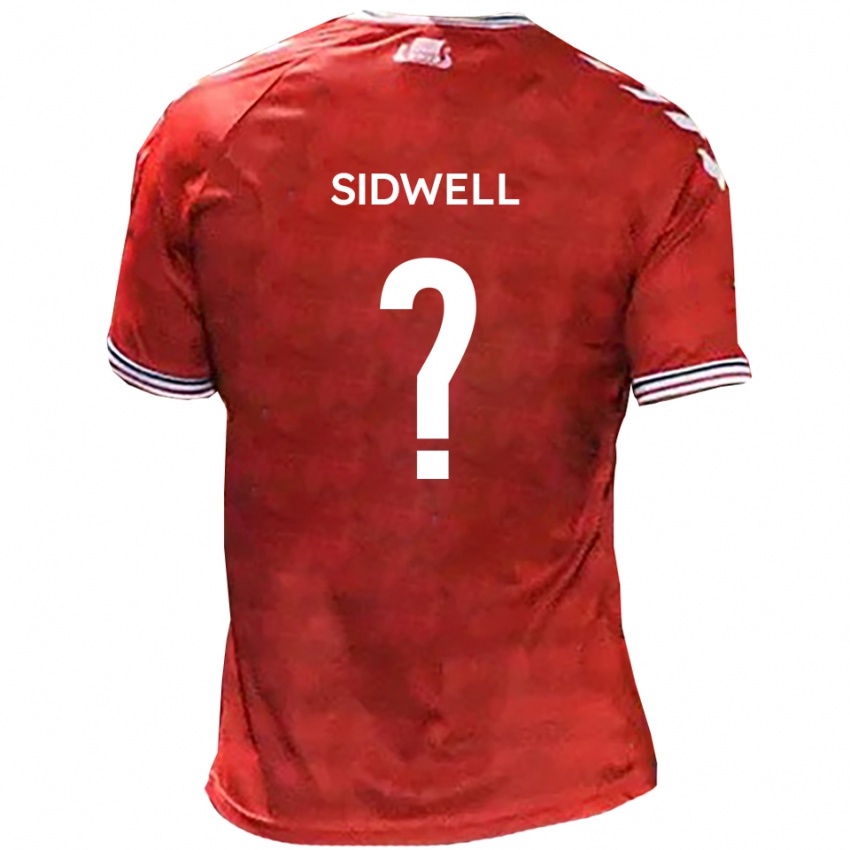 נשים Rebecca Sidwell #0 אדום לבן ג'רזי ביתית 2025/26 חולצה קצרה