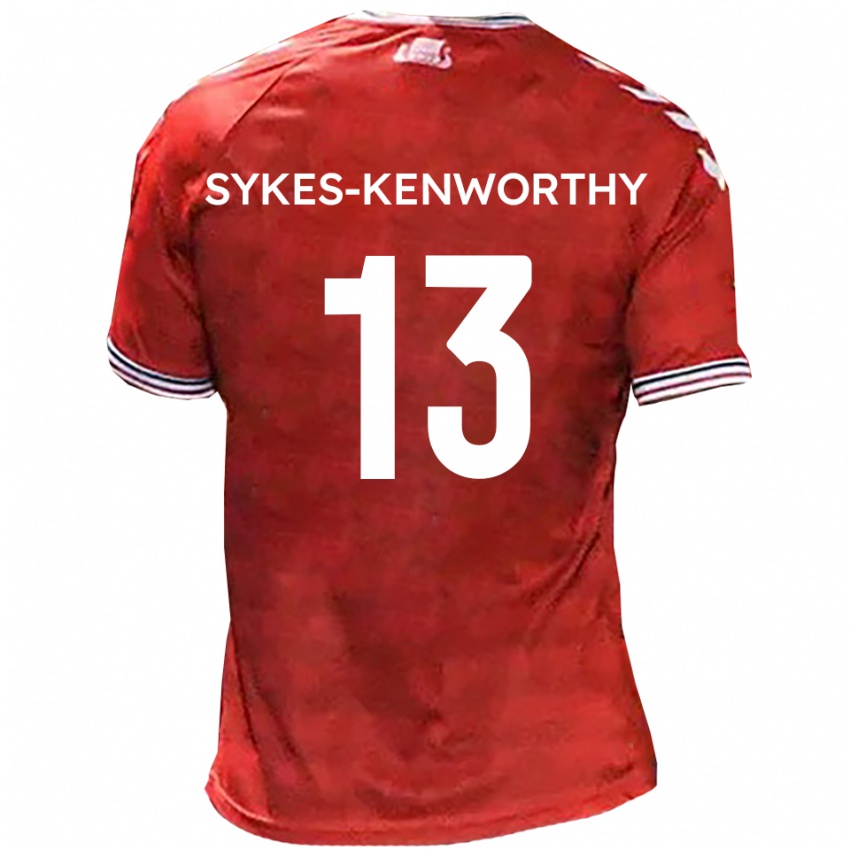 נשים ג'ורג' סייקס-קנוורתי #13 אדום לבן ג'רזי ביתית 2025/26 חולצה קצרה