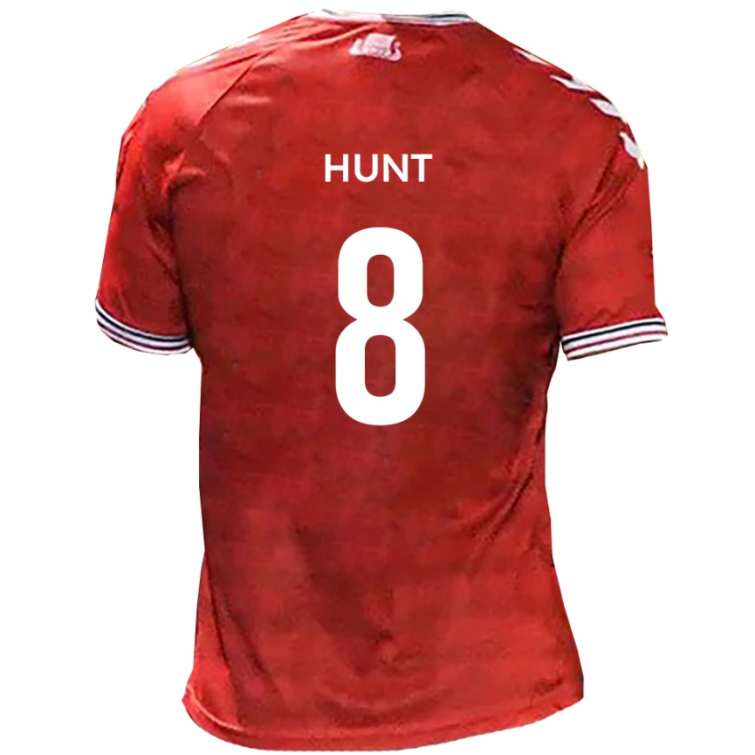 נשים Alex Hunt #8 אדום לבן ג'רזי ביתית 2025/26 חולצה קצרה