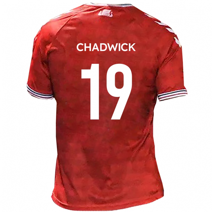 נשים בילי צ'דוויק #19 אדום לבן ג'רזי ביתית 2025/26 חולצה קצרה