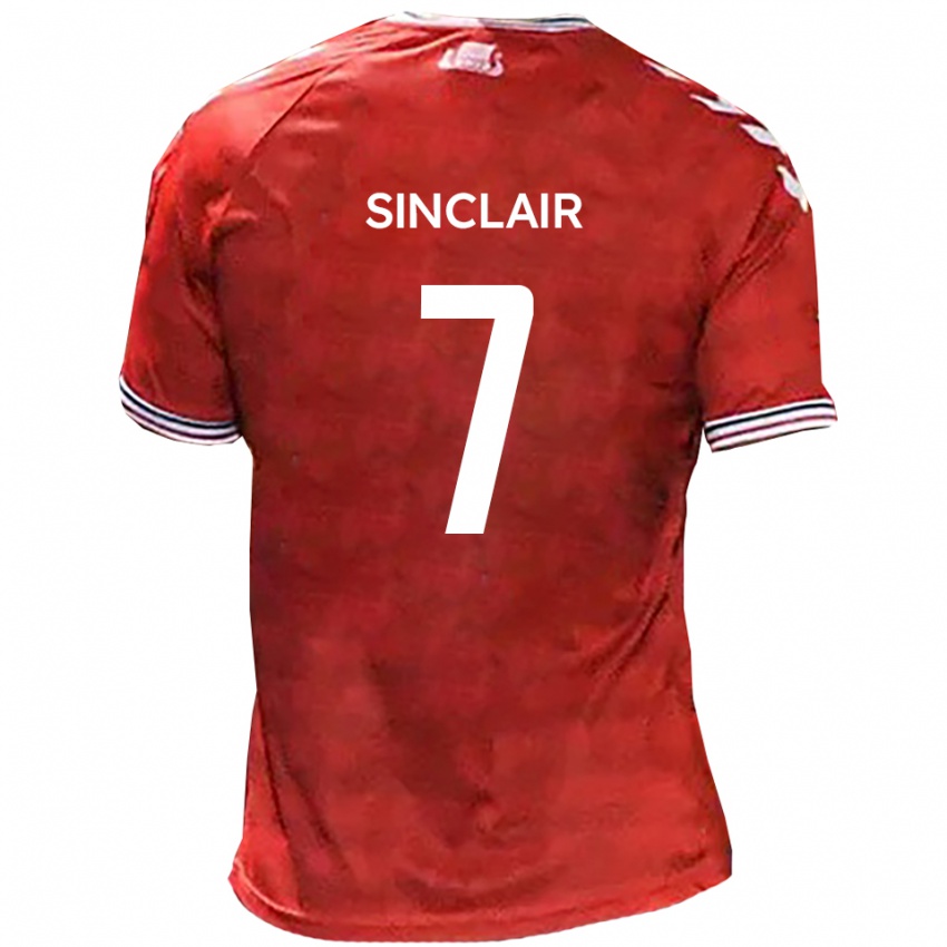 נשים טייריס סינקלייר #7 אדום לבן ג'רזי ביתית 2025/26 חולצה קצרה
