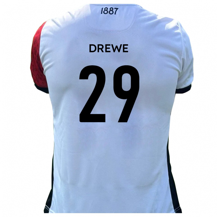 נשים ארון דרווה #29 אדום לבן ג'רזי ביתית 2025/26 חולצה קצרה