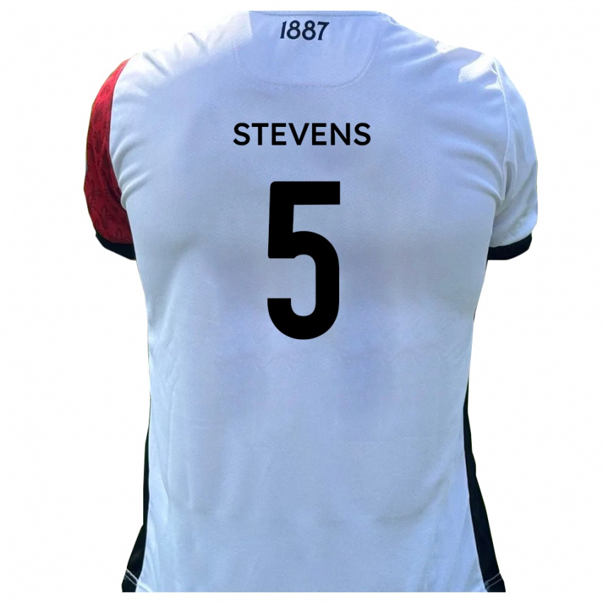 נשים Harrison Stevens #5 אדום לבן ג'רזי ביתית 2025/26 חולצה קצרה