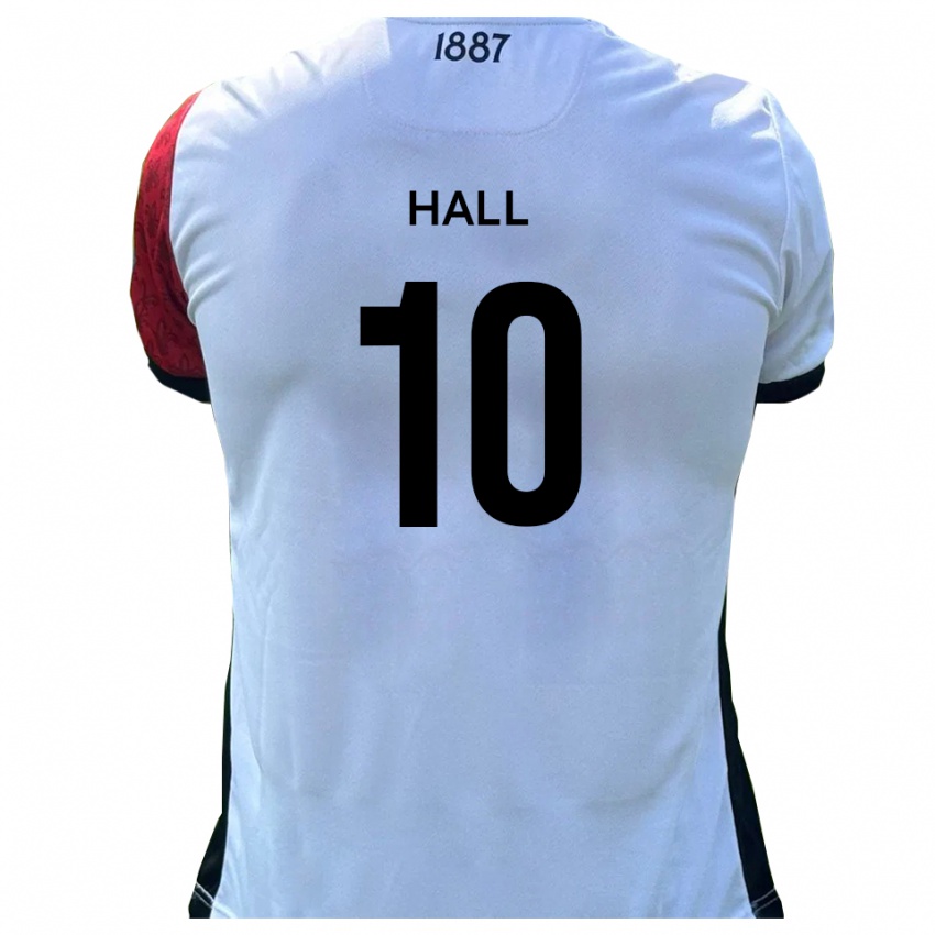 נשים Luke Hall #10 אדום לבן ג'רזי ביתית 2025/26 חולצה קצרה