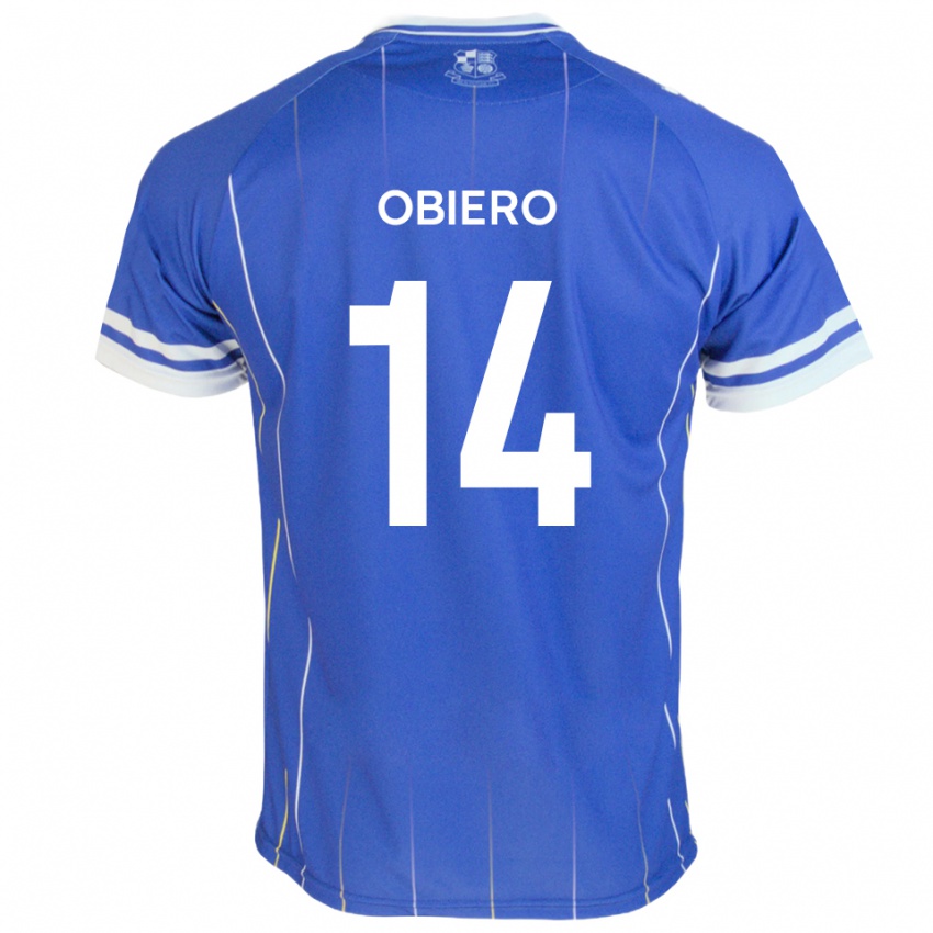 נשים מיקה אוביירו #14 כחול מלכותי ג'רזי ביתית 2025/26 חולצה קצרה