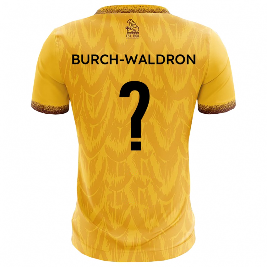 נשים K'shaela Burch-Waldron #0 צהוב חום ג'רזי ביתית 2025/26 חולצה קצרה