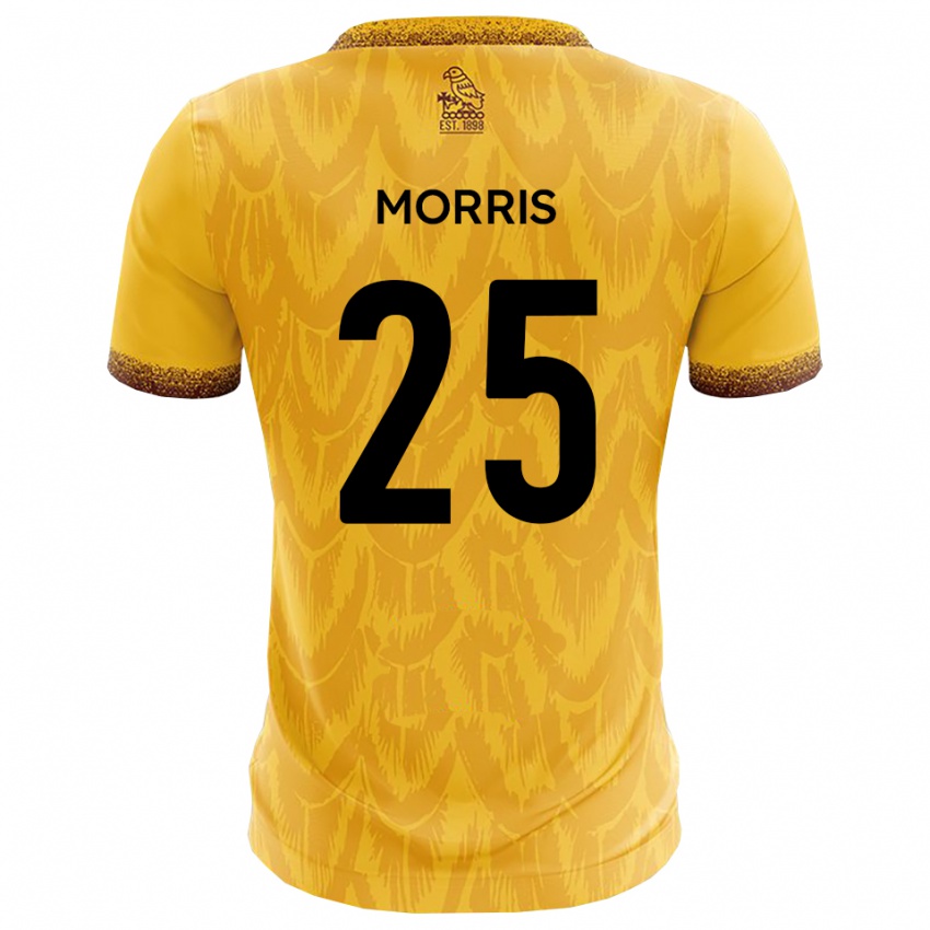 נשים Chad Morris #25 צהוב חום ג'רזי ביתית 2025/26 חולצה קצרה