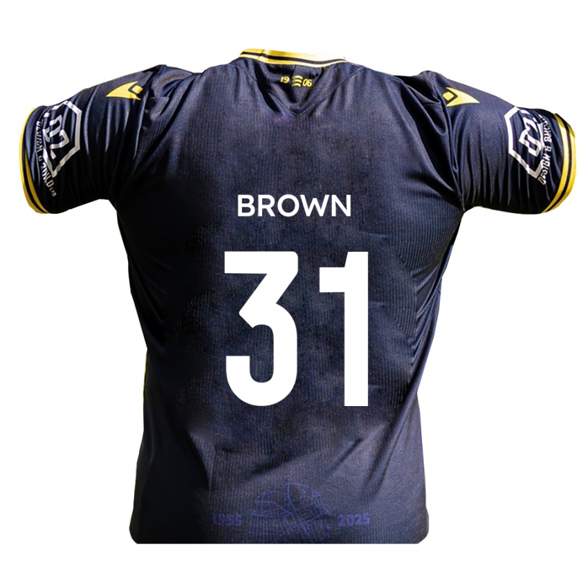 נשים Charlie Brown #31 כחול נייבי צהוב ג'רזי ביתית 2025/26 חולצה קצרה