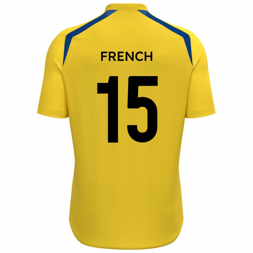 נשים טיילר פרנץ' #15 צהוב כחול ג'רזי ביתית 2025/26 חולצה קצרה