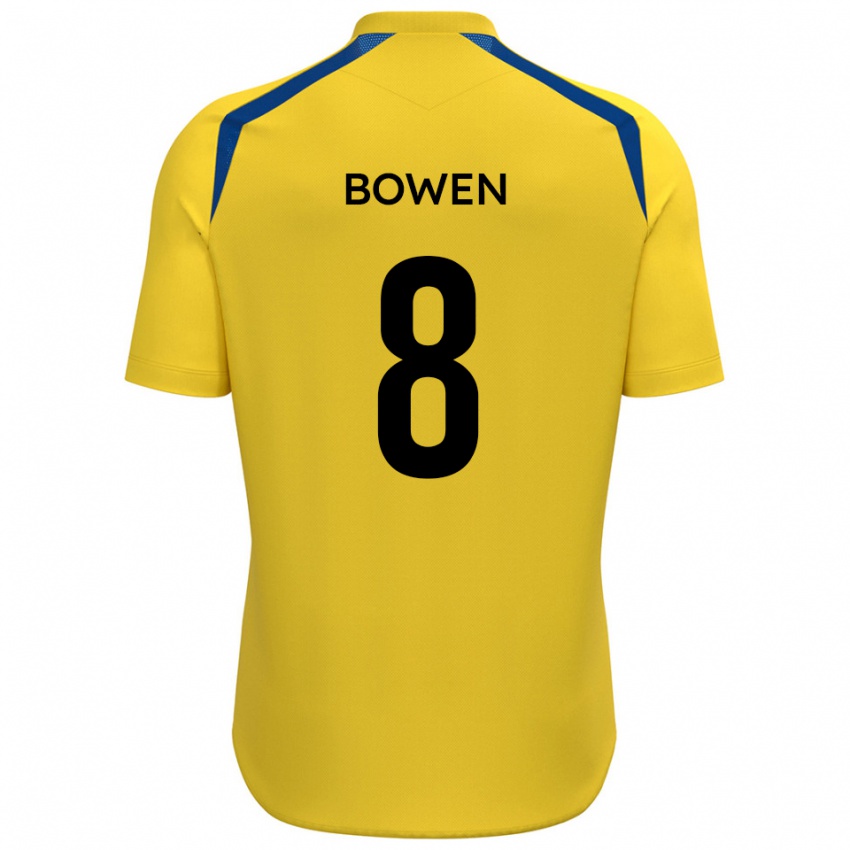 נשים Sam Bowen #8 צהוב כחול ג'רזי ביתית 2025/26 חולצה קצרה