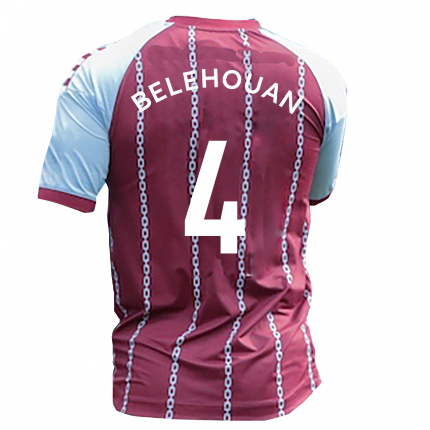 נשים Jean Belehouan #4 תכלת חלודה אדומה ג'רזי ביתית 2025/26 חולצה קצרה