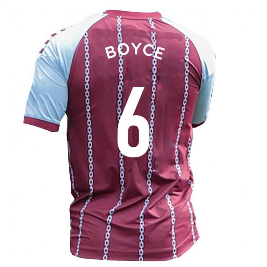 נשים Andrew Boyce #6 תכלת חלודה אדומה ג'רזי ביתית 2025/26 חולצה קצרה